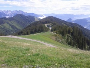 Blick vom Spieljoch auf den Arzjochsee